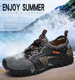 Summer Breathable Mens Hiking Shoes Quick Dry Sneakers Rock climbing