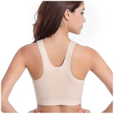 Women Zipper Push Up Sports Bras, Padded Wire-free Breathable Sports Tops Just For You