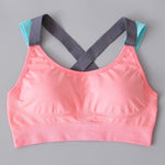 Sexy Women Sports Bra With Cross Straps (Fitness Push Up Bra) Best For Yoga Running Gym