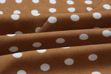 Ladies Summer Dress O Neck Mini Polka Dot Dress Beach Dresses